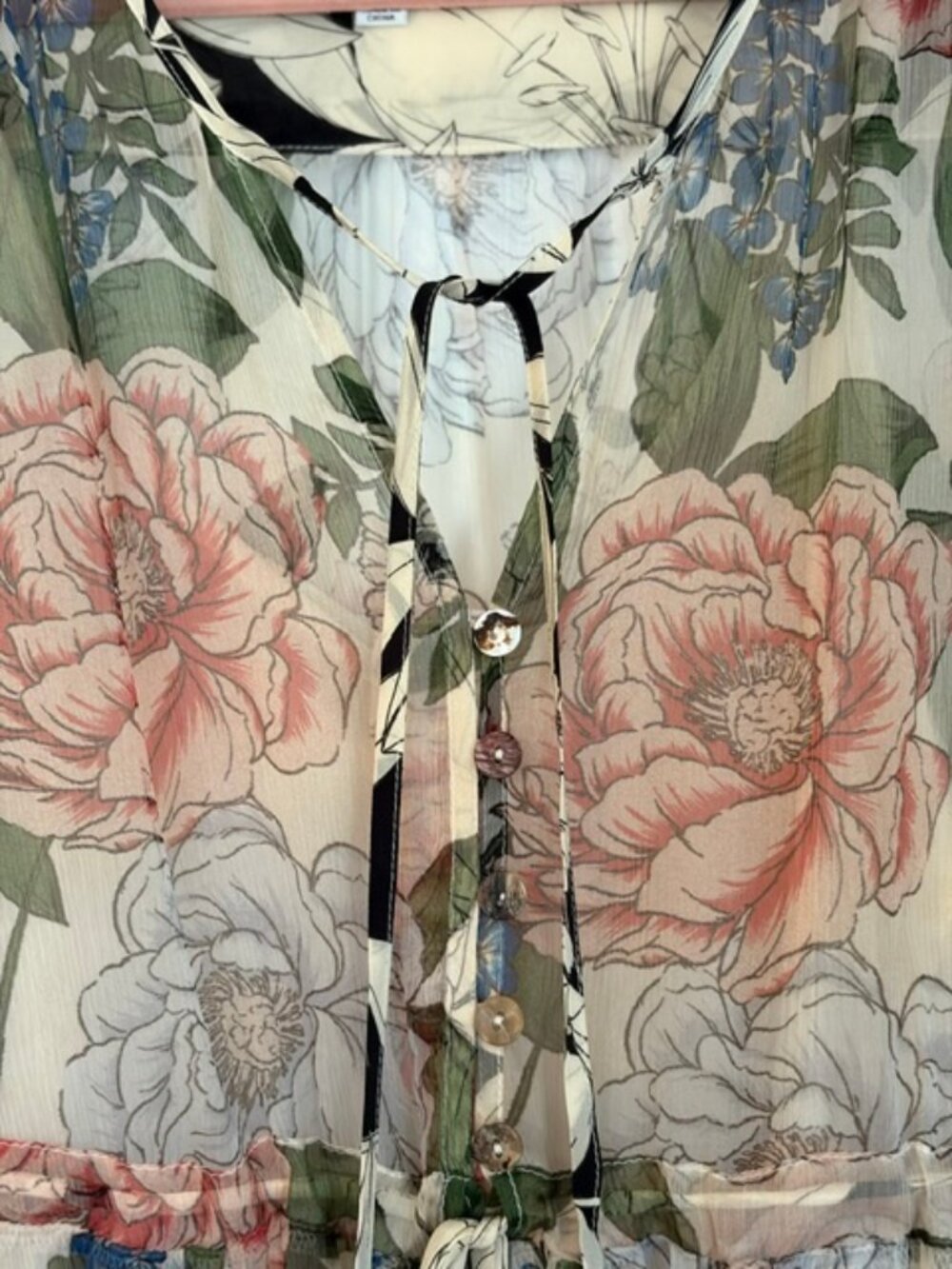 JADE by Johnny Was Flowy, Floral Dress - L - Picture 7 of 8